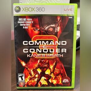 XBOX 360 Command & Conquer Kane's Wrath Video Game - with Case & Instructions
